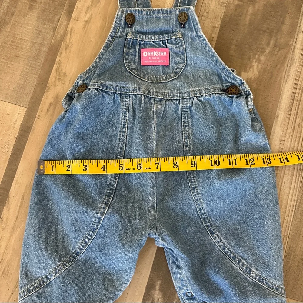Vintage Vestback OshKosh B'gosh Classic Blue Overalls 18M